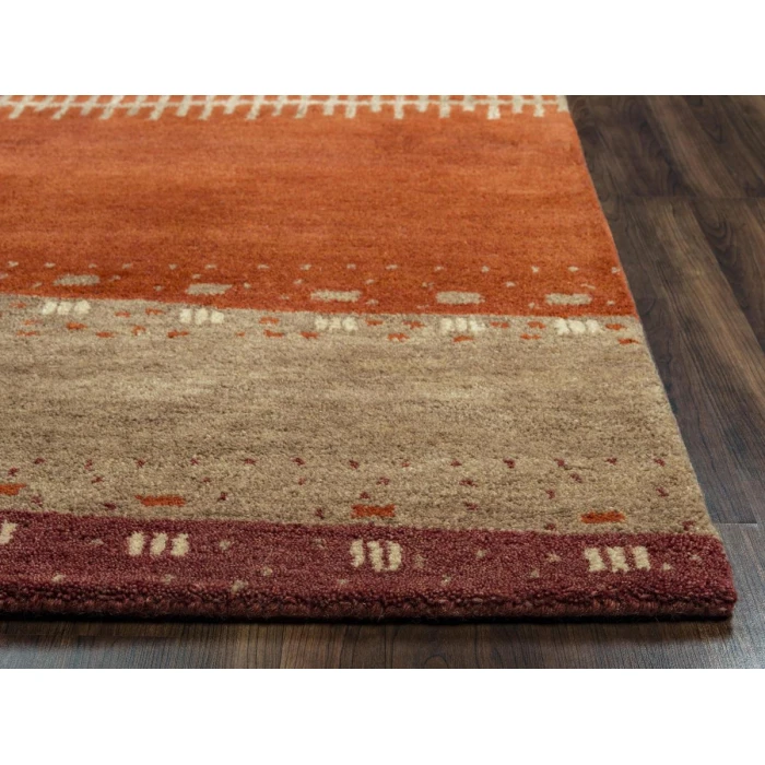 Rizzy Home Mojave maroon MV3159 5 ft. X 8 ft. Rectangle Rug
