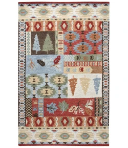 Rizzy Home Northwoods NWD101 Red Area Rug 8 ft. X 10 ft. Rectangle