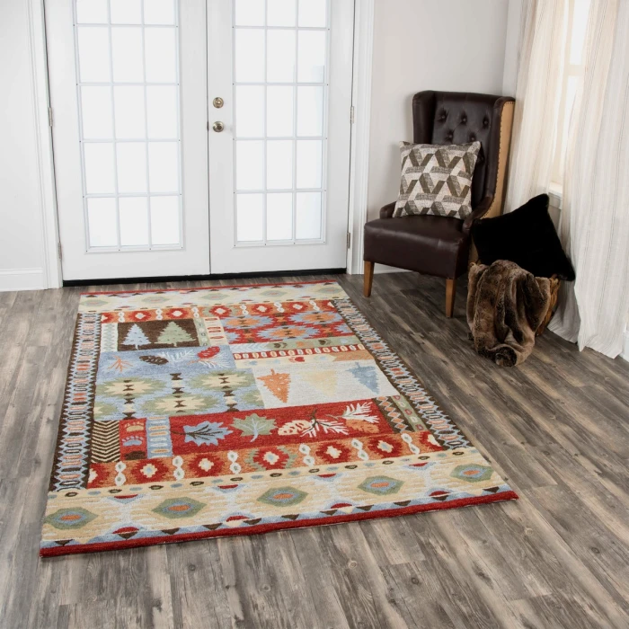 Rizzy Northwoods Area Rug NWD101 8' x 10' Red