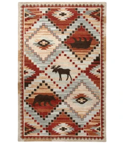 Rizzy Home Northwoods NWD103 Red Area Rug 8 ft. X 10 ft. Rectangle