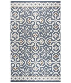 Rizzy Home Opulent OU574A Gray / Natural Area Rug 10 ft. X 13 ft. Rectangle