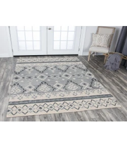 Rizzy Home Opulent OU935A Natural / Gray Area Rug 8 ft. X 10 ft. Rectangle
