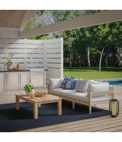 Rizzy Home Pavilion Charcoal PAV671 7 ft. 9 in. X 9 ft. 9 in. Rectangle Rug