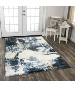 Rizzy Home Palace PLC851 Blue Area Rug 5 ft. 2 in. X 7 ft. 3 in. Rectangle