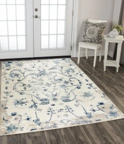 Rizzy Home Palace PLC857 Blue Area Rug 5 ft. 2 in. X 7 ft. 3 in. Rectangle