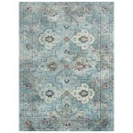 Rizzy Home Premier PMR110 Blue Area Rug 5 ft. X 8 ft. Rectangle