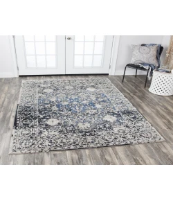 Rizzy Home Panache PN6956 Light Taupe / Blue Area Rug 3 ft. 3 in. X 5 ft. 3 in. Rectangle