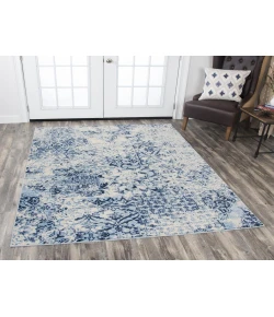 Rizzy Home Panache PN6959 Ivory / Blue Area Rug 3 ft. 3 in. X 5 ft. 3 in. Rectangle