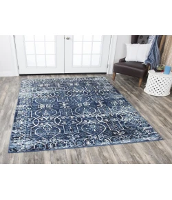 Rizzy Home Panache PN6964 Blue / Ivory Area Rug 3 ft. 3 in. X 5 ft. 3 in. Rectangle