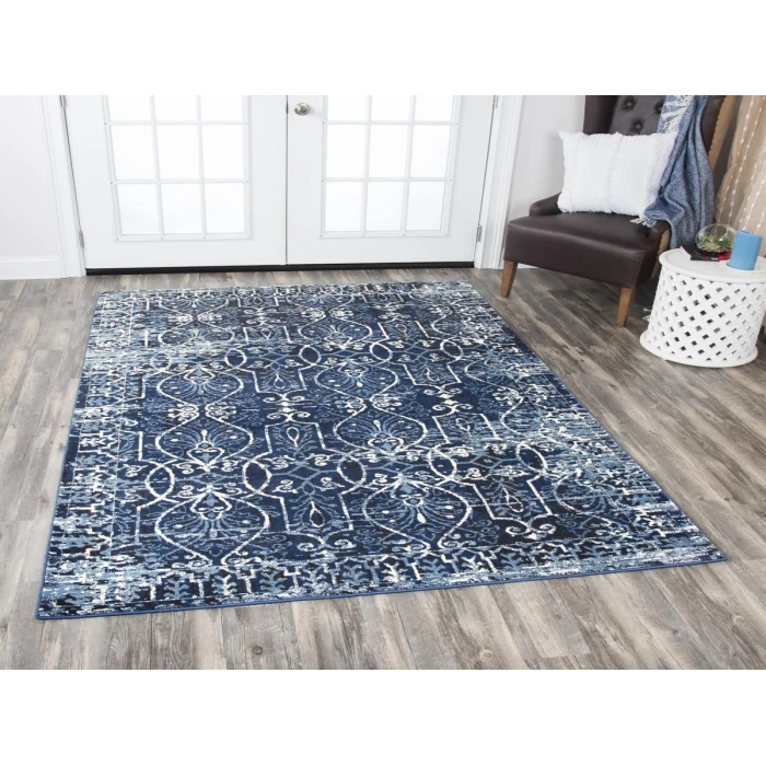 Rizzy Panache Area Rug PN6964 9'10" x 12'6" Dark Blue