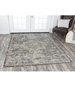 Rizzy Home Panache PN6977 Gray / Natural Area Rug 9 ft. 10 in. X 12 ft. 6 in. Rectangle