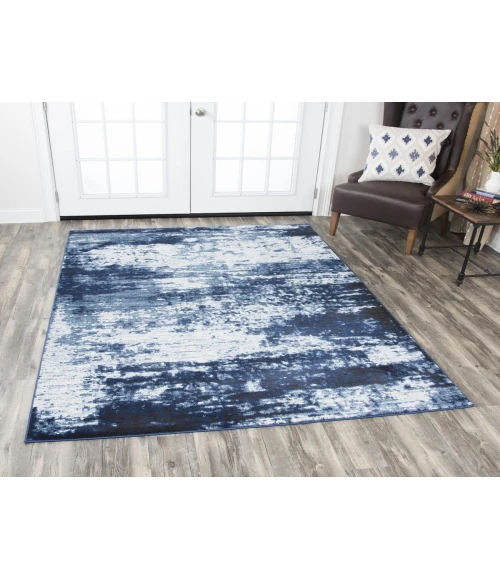 Rizzy Panache Area Rug PN6988 9'10" x 12'6" Blue/Ivory