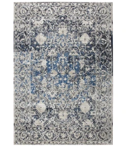 Rizzy Home Panache PN6956 Light Taupe / Blue Area Rug 2 ft. 3 in. X 7 ft. 7 in. Rectangle
