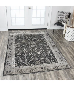 Rizzy Home Panache PN6966 Black / Taupe Area Rug 5 ft. 3 in. X 7 ft. 6 in. Rectangle