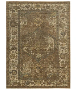 Rizzy Home Platinum PNM103 Brown Area Rug 5 ft. X 8 ft. Rectangle