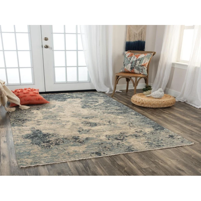 Rizzy Platinum PNM109 Blue Area Rug