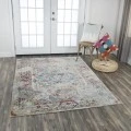 Rizzy Princeton Area Rug PRI101 3'11" x 5'6" Blue/Cream