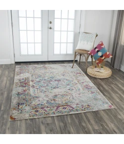 Rizzy Home Princeton PRI101 Blue / Cream Area Rug 3 ft. 11 in. X 5 ft. 6 in. Rectangle