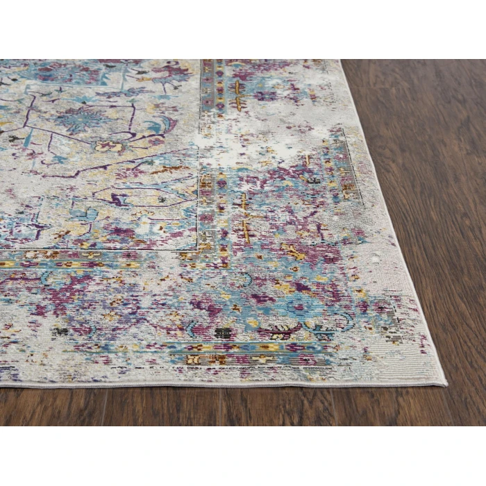 Rizzy Princeton Area Rug PRI101 5' x 7' Blue/Cream