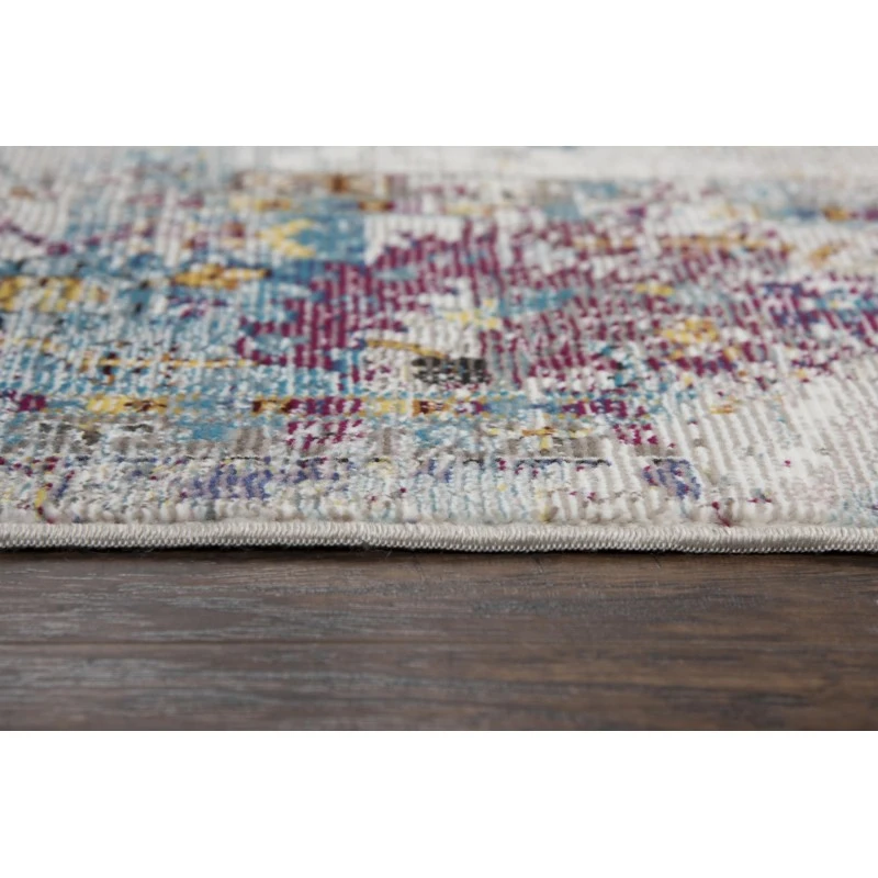 Rizzy Princeton Area Rug PRI101 3'11" x 5'6" Blue/Cream