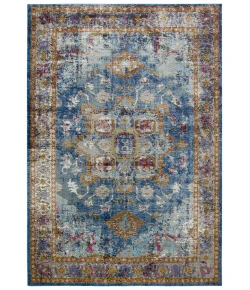 Rizzy Home Princeton PRI102 Blue Area Rug 3 ft. 11 in. X 5 ft. 6 in. Rectangle
