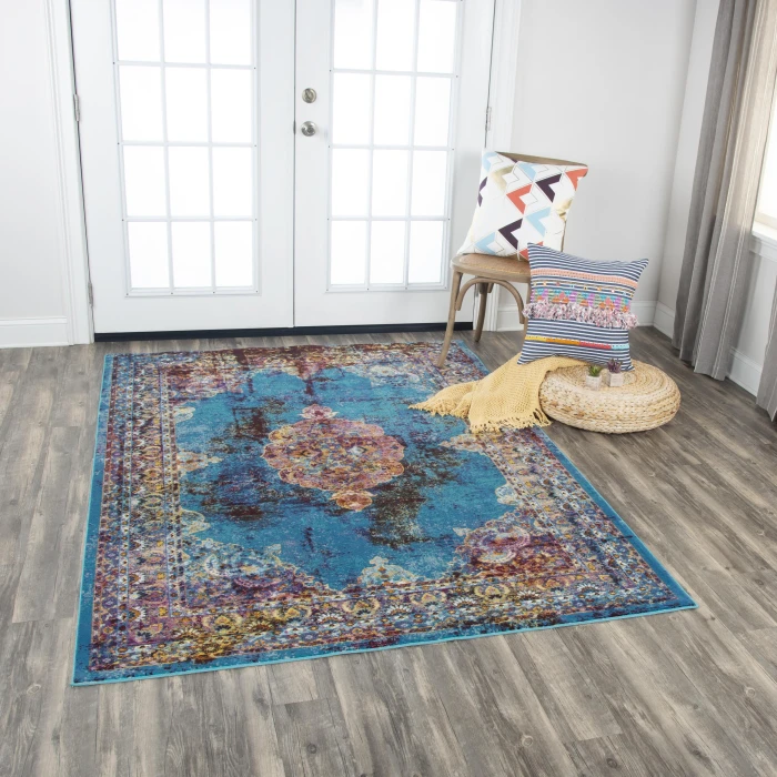 Rizzy Princeton Area Rug PRI107 7'6" x 9'5" Blue