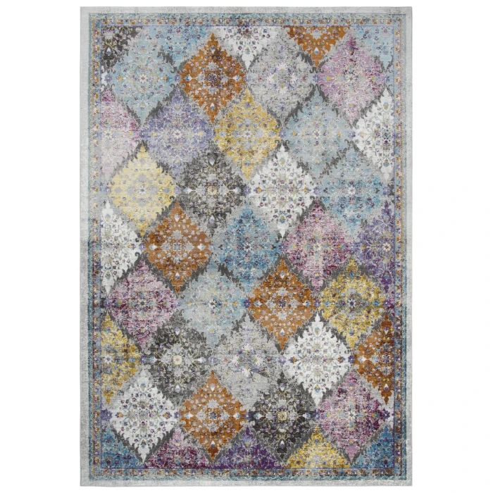 Rizzy Princeton Area Rug PRI108 7'6" x 9'5" Cream/Multi