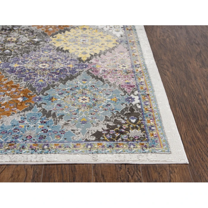 Rizzy Princeton Area Rug PRI108 7'6" x 9'5" Cream/Multi