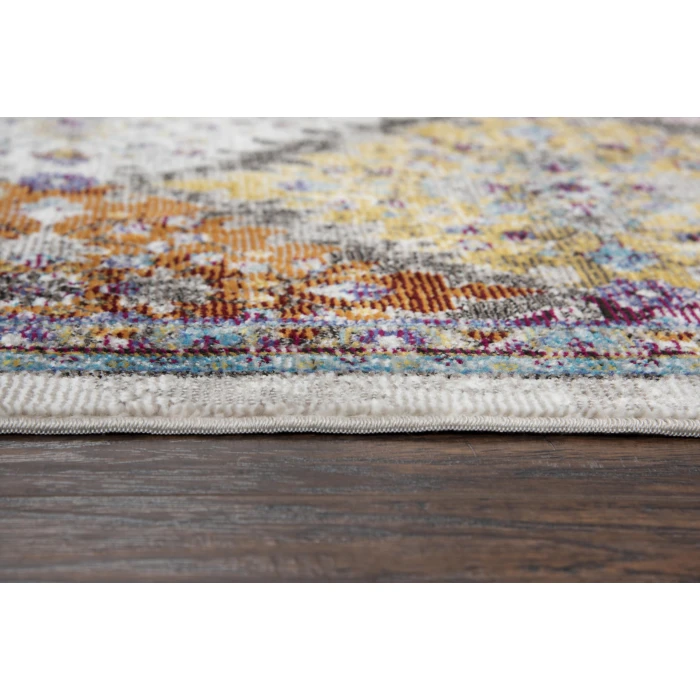 Rizzy Princeton Area Rug PRI108 7'6" x 9'5" Cream/Multi