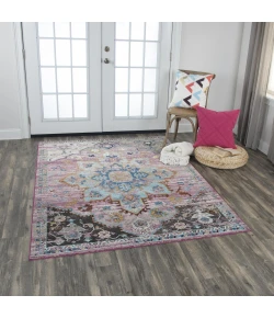 Rizzy Home Princeton PRI109 Blue / Gray Area Rug 3 ft. 11 in. X 5 ft. 6 in. Rectangle