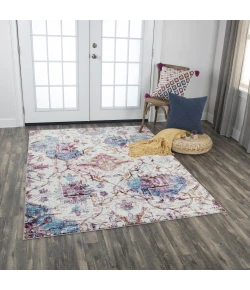 Rizzy Home Princeton PRI110 Cream / Blue Area Rug 8 ft. 10 in. X 11 ft. 10 in. Rectangle