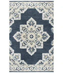 Rizzy Home Resonant RS070B D. Blue / Natural Area Rug 2 ft. 6 in. X 8 ft. Rectangle