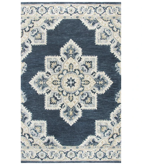 Rizzy Resonant Area Rug RS070B 2'6" x 8' Dark Blue