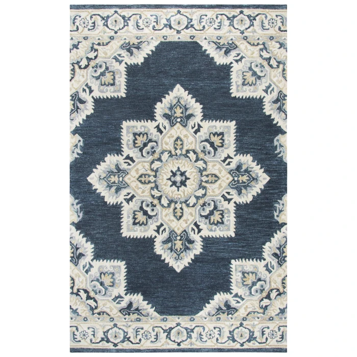 Rizzy Resonant Area Rug RS070B 5' x 8' Dark Blue