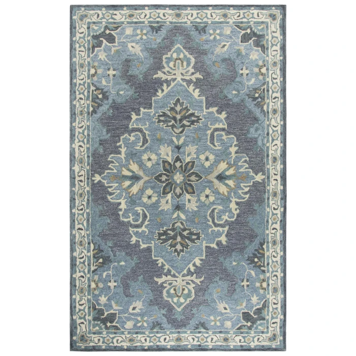 Rizzy Resonant Area Rug RS932A 5' x 8' Dark Gray