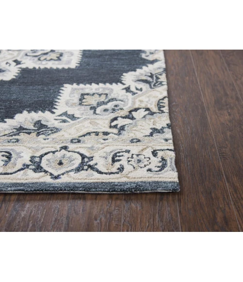 Rizzy Resonant Area Rug RS070B 2'6" x 8' Dark Blue