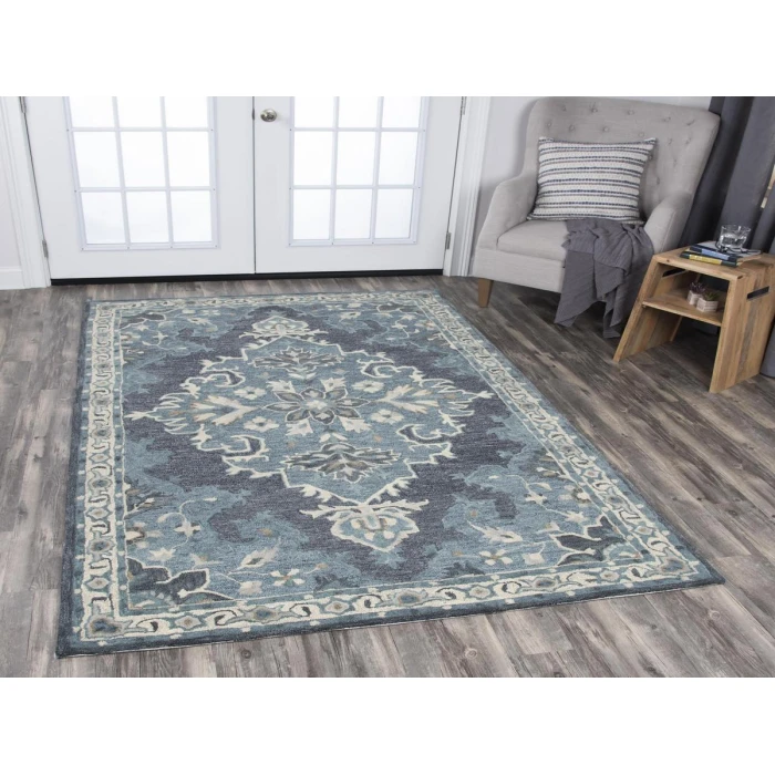 Rizzy Resonant Area Rug RS932A 5' x 8' Dark Gray