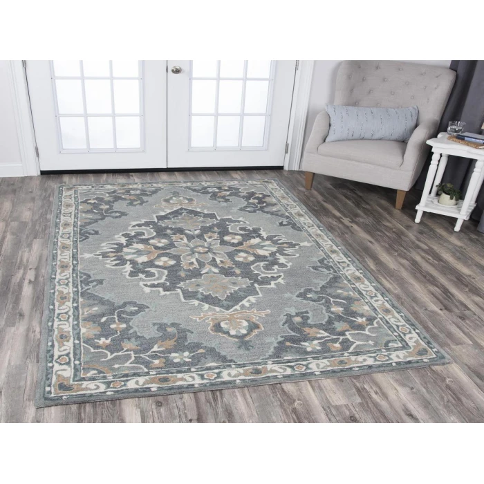 Rizzy Resonant Area Rug RS933A 5' x 8' Gray