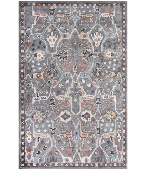 Rizzy Home Sapphire Gray SAH445 8 ft. 9 in. X 11 ft. 9 in. Rectangle Rug