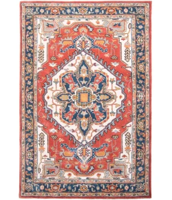Rizzy Home Sapphire Red/Blue SAH449 9 ft. 9 in. X 12 ft. 9 in. Rectangle Rug