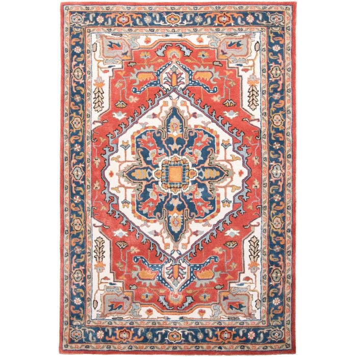 Rizzy Home Sapphire Red/Blue SAH449 8 ft. 9 in. X 11 ft. 9 in. Rectangle Rug