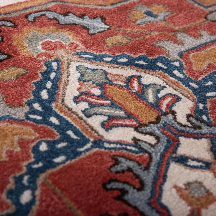 Rizzy Home Sapphire Red/Blue SAH449 8 ft. 9 in. X 11 ft. 9 in. Rectangle Rug