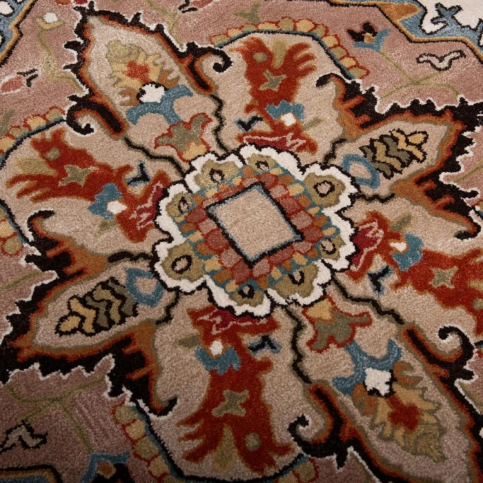 Rizzy Home Sapphire Beige/Blue SAH450 9 ft. 9 in. X 12 ft. 9 in. Rectangle Rug