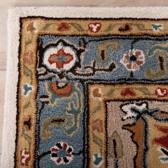 Rizzy Home Sapphire Beige/Blue SAH450 9 ft. 9 in. X 12 ft. 9 in. Rectangle Rug