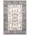 Rizzy Home Sapphire Ivory/Gray SAH550 5 ft. X 8 ft. Rectangle Rug