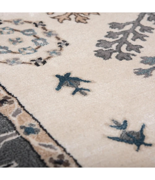 Rizzy Home Sapphire Ivory/Gray SAH550 5 ft. X 8 ft. Rectangle Rug