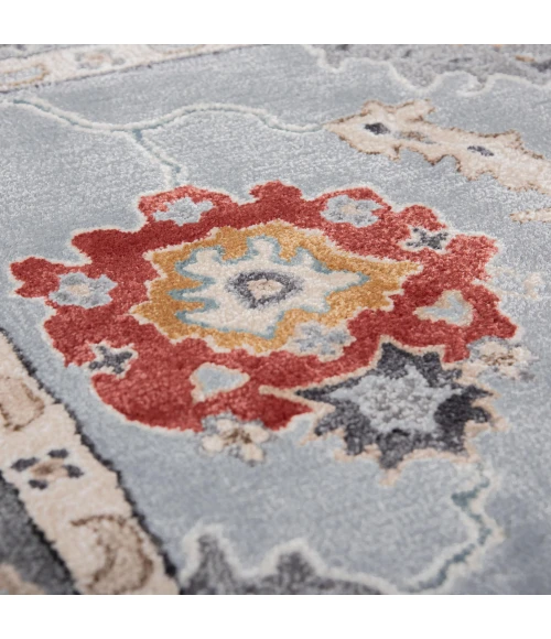 Rizzy Home Sapphire Blue/Gray SAH664 9 ft. 9 in. X 12 ft. 9 in. Rectangle Rug