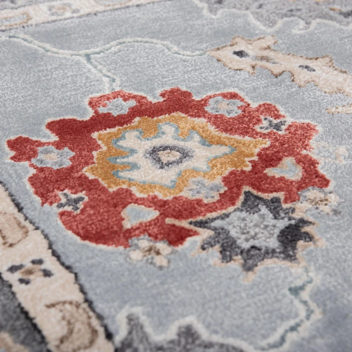 Rizzy Home Sapphire Blue/Gray SAH664 8 ft. 9 in. X 11 ft. 9 in. Rectangle Rug