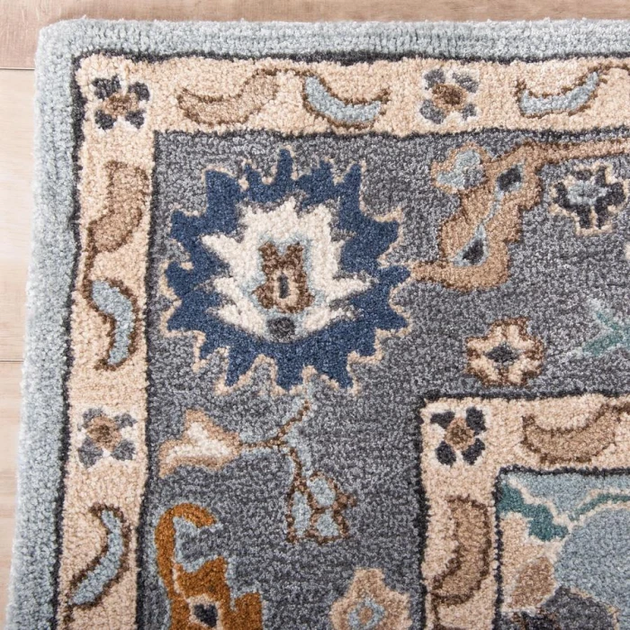 Rizzy Home Sapphire Blue/Gray SAH664 8 ft. 9 in. X 11 ft. 9 in. Rectangle Rug