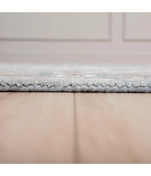 Rizzy Home Sapphire Blue/Gray SAH664 9 ft. 9 in. X 12 ft. 9 in. Rectangle Rug